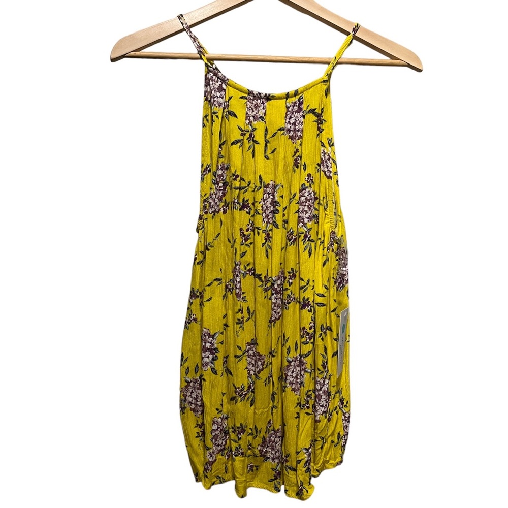 NWT Stitch Fix Yellow Floral Halter Top
